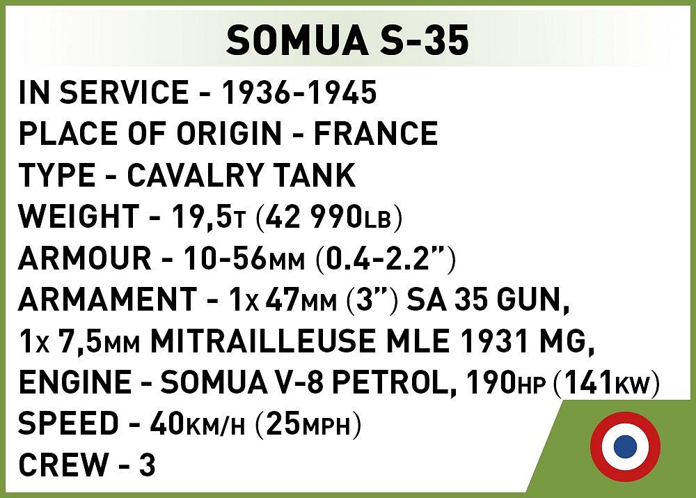 Véhicule militaire char Somua S35 - SOLIDO (FABRICATION